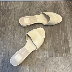 NEVER WORN! White leather Dolce Vita Sandals